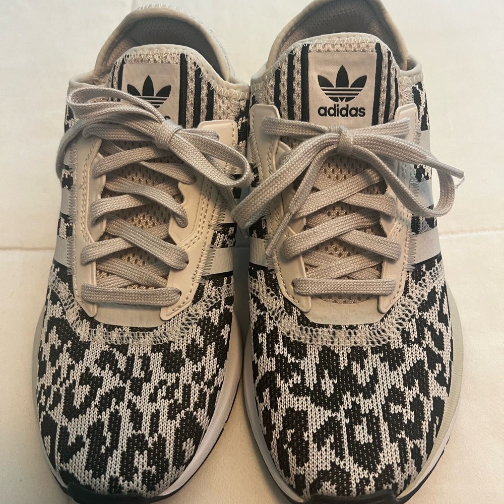 Adidas cheetah print sneakers